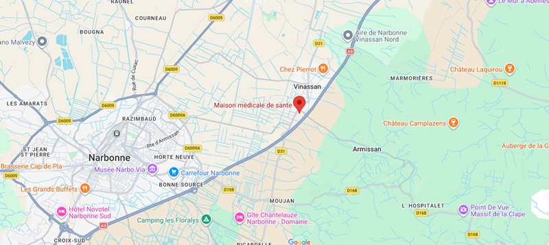 Carte MSP La Clape